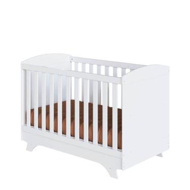 Imagem de Berço Moveis Peroba Cris Retro Americano 3x1 MDF, Branco