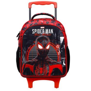 Imagem de Mochila Escolar de Rodas G Spider Man Miles Morales 11690 - Xeryus