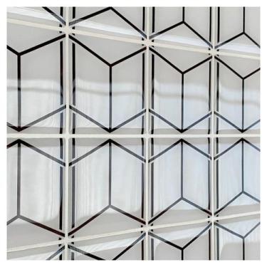 Imagem de Pastilha Adesiva Geométrica Cubo - Kit com 4 Placas Adesivas 3M - Crom