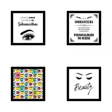 Imagem de Kit Quadros Decorativos Em Mdf Designer De Sobrancelhas 27
