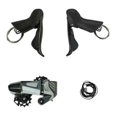 Imagem de harayaa Alavanca de câmbio de alto desempenho, substituição de componente, reparo prático premium, liga de alumínio, manutenção de câmbio de bicicleta, Rim Brakes S