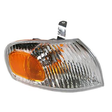 Imagem de TRQ Conjunto de luz de canto frontal do lado do passageiro compatível com Chevrolet Prizm GM2531117 1998-2002