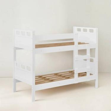 Imagem de Beliche Cama Quarto Solteiro Reforçada 188x88 Vira Duas Camas MDF Made