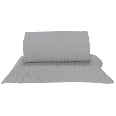 Imagem de Kit Cobre Leito Milão Solteiro 2 Peças 100% Poliéster - Linho / Branco