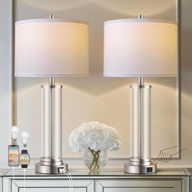 Imagem de Lamp QiMH: conjunto de 2 portas USB de controle de toque, reguláveis e