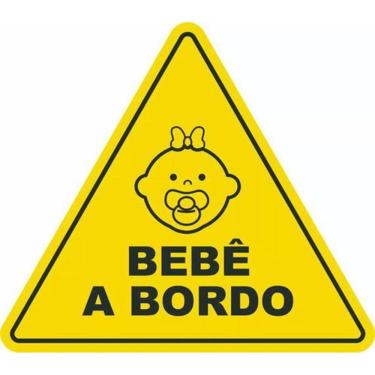 Imagem de Adesivo De Carro Bebê A Bordo Menina Externo