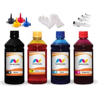 Imagem de Kit 1 Litro De Tinta Compatível Para Brother BT6001Bk BT5001 - Toner V