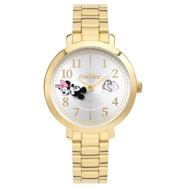 Imagem de Relógio Condor Feminino Ref: Co2034an/i4k Dourado Mickey e Minnie