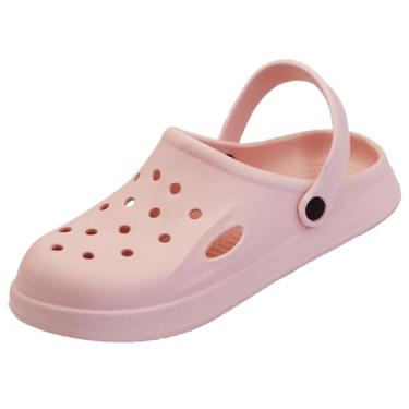 Imagem de Tamancos macios de jardim para mulheres e homens, sem cadarço, tira no calcanhar, sandálias mules, chinelos leves, praia, casa, roupa casual, antiderrapante, sola de almofada de ar, escorregadores