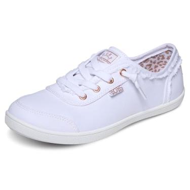 Imagem de Skechers Tênis feminino Bobs B fofo – espuma viscoelástica, sola flexível, tênis vegano leve, Branco, 41