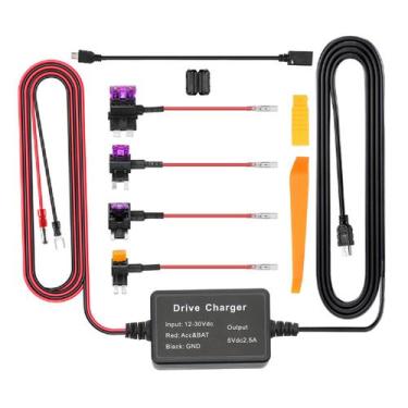 Imagem de Kit Dash Cam Hardwire Câmera de painel aqxreight 12V-30V a 5V