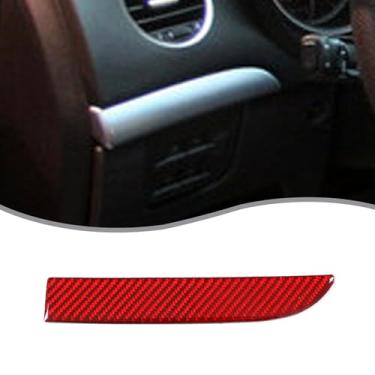Imagem de Capa decorativa para painel do motorista principal do carro compatível com Alfa Romeo 159 Brera Spider 2004-2011 em fibra de carbono macia, acessórios interiores de acabamento para painel interno
