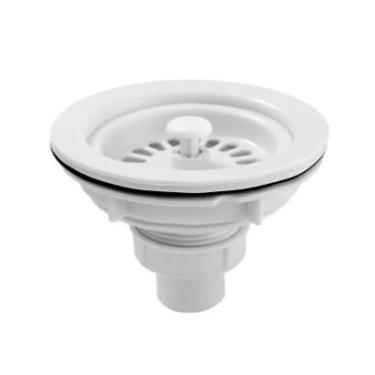 Imagem de Tampa de filtro antientupimento de plástico para pia de cozinha, coletor de cabelo, ralos de chuveiro, coletor de cabelo, reposição de rolha de ralo de banheiro, acessórios de cozinha, branco