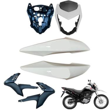 Imagem de Carenagem Nxr Bros 160 modelo 2016 Até 2021 Aba do Tanque Par de Compl