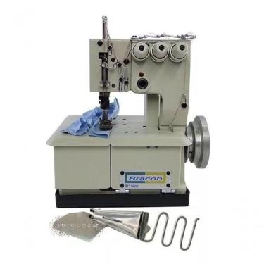 Imagem de Galoneira 3 Agulhas Semi Industrial 250w + Aparelho Viés Voltagem:110v