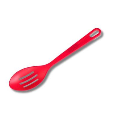 Imagem de Colher Vazada Rosa Pink Utensílio De Cozinha Em Nylon 26,7cm - Moara
