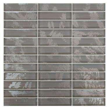 Imagem de Pastilha De Vidro Evolution Silver 9,5x2,3 Placa 30x30cm - 1313121002