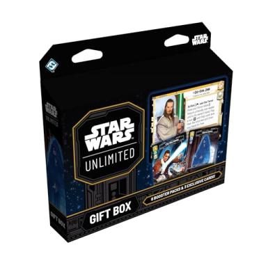 Imagem de Caixa de presente Asmodee Star Wars: Unlimited - Expansão de jogo de cartas colecionáveis colecionáveis, inclui 8 pacotes booster, 2 cartas variantes exclusivas e líder grande, maiores de 12 anos, 2+