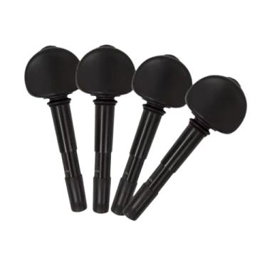 Imagem de menolana Conjunto de 4 cravelhas de afinação para violoncelo, peças mecânicas profissionais portáteis, acessórios para instrumentos de corda, 12mm