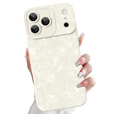 Imagem de OOK Capa compatível com iPhone 17 Pro Max de 6,9 polegadas, estampa fofa de flores florais de silicone, capa de telefone macia e fina com proteção para câmera para meninas e mulheres - Gardênias