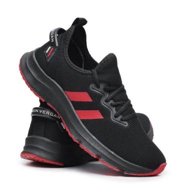 Imagem de Tênis Esporte Masculino Academia Treino Tramado Cadarço Sola Leve Conf