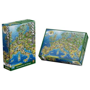 Imagem de Quebra-cabeça 2000 Peças Monumentos da Europa - Grow