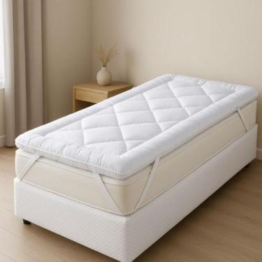 Imagem de Pillow Top e Protetor de Colchão Casa Dona Super Macio 5cm de Altura c