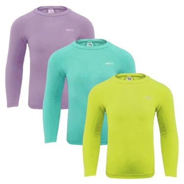 Imagem de Kit 3 Camisas Térmicas Selene Proteção UV50+ Infantil