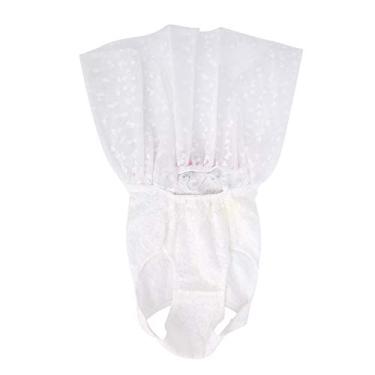 Imagem de Akozon Vestido de Festa Elegante e Fofo Com Flores de Renda para Cães Pequenos – Saia Princesa para Cachorrinhos (L)