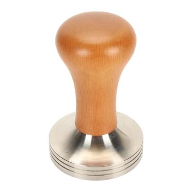 Imagem de Tamper para Máquina de café Tamper de café Cabo de Madeira Maciça Aço Inoxidável Fácil de Usar Prensa de café Tamper Acessórios para Máquina de café para Cafeteria Doméstica