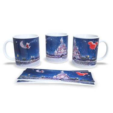 Imagem de Caneca de Natal com Arte Festiva, Porcelana Branca, Decoração de Inverno com Renas e Animais da Floresta, 11oz (11)