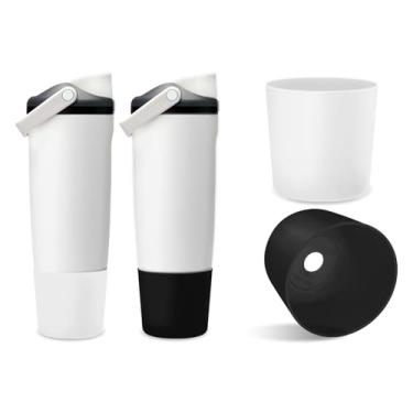 Imagem de Kaitiaki 2 peças de bota superior de silicone para Owala 1,134 g 850 g FreeSip Sway Tumblers, acessórios de manga inferior de garrafa antiderrapante para a maioria dos suportes de copo de carro, livre