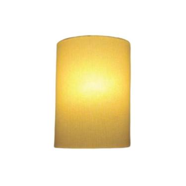 Imagem de Arandela Meia Cana Retro Md-2003 Cúpula Em Tecido 25-18x10cm Algodão Crú - Bivolt