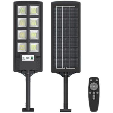 Imagem de Luminária de parede LED movida a energia solar com sensor de movimento e controle remoto, ideal para jardim e pátio, iluminação externa de alto brilho