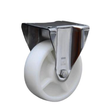 Imagem de Roda Rodízio Inox 8x2 Fixa Para Carreta Lancha Jet Até 800kg