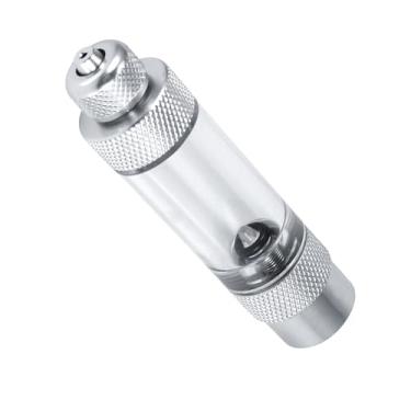 Imagem de Cryfokt Contador de Bolhas de Co2 para Aquário, Cabeça única, Ferramentas para Aquário, Liga de Alumínio Prateado e Acrílico (gravador de bolha de cabeça única)