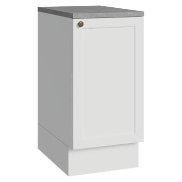 Imagem de Balcão De Cozinha 40 Cm 1 Porta Branco Vik Madesa Branco