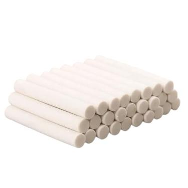 Imagem de Tangseajiao 100 refis de borracha branca para lapiseiras 5 x 25 mm para escola e escritório