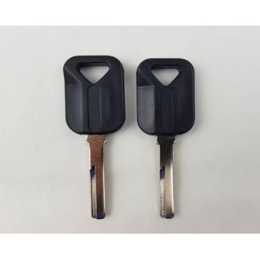 Imagem de 2 chaves de ignição sem cortes em branco para caminhão Volvo GMC S60HF-P HU-DH.P HU56RP