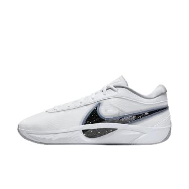 Imagem de Tênis de basquete Giannis Freak 6 (FJ7792-003, preto/vermelho universitário), Branco/cinza lobo/preto, 39 BR