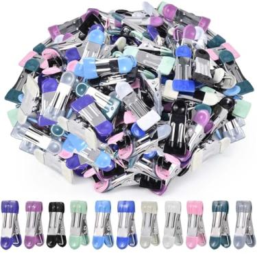 Imagem de SenseYo Pacote com 33 prendedores de roupa de metal de 5 cm, mini saco de 11 cores, clipes para pendurar roupas, artesanato, selagem, artesanato, foto (99)