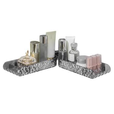 Imagem de Prateleiras de chuveiro de canto, rack de armazenamento portátil – organizador de canto de cozinha, para banheiro, cozinha, sala de estar, quarto, bancada, vaso sanitário, interior e casa