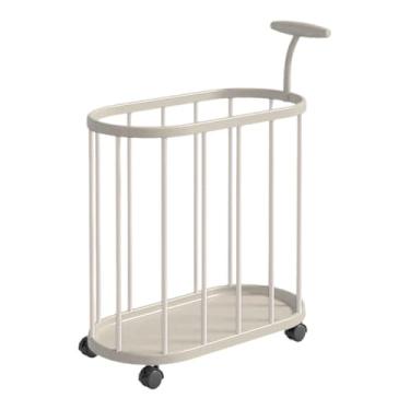 Imagem de BLWOTMOR Cesto Organizador para Tapete de Ioga, Equipamentos de Ginástica, Cesto para Guardar Artigos Esportivos E Roupas íntimas com Rodinhas, Branco, Tamanho real