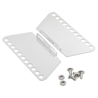 Imagem de KiBcsLic Placa lateral de metal, carro RC 99S 99S2, peças de modificação para carro RC MN78 D90, protetor de borda de metal, Prata