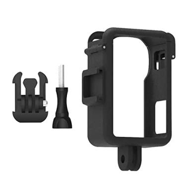 Imagem de TECKEEN Capa de plástico protetora para câmera de ação com sapata fria para câmera DJI Osmo Action 3