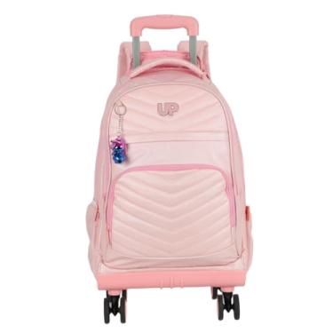 Imagem de Mochila de Rodinhas 360 Grande Juvenil de Costas Crinkle Metalizado Notebook 18 Up4you