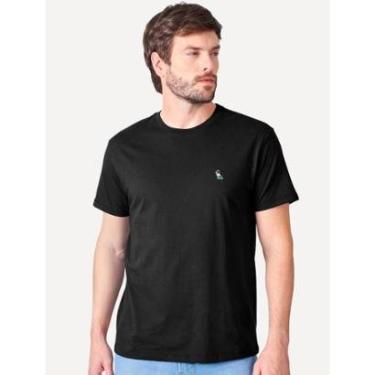 Imagem de Camiseta Reserva Masculina Regular Patch Tricolor Preta-Masculino