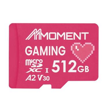 Imagem de MMOMENT Cartão de memória para jogos de 512 GB, cartão micro SDXC, A2, UHS-I, U3, V30, Class10, até 160 MB/s de velocidade de leitura e gravação de 120 MB/s (MM23 PRO)