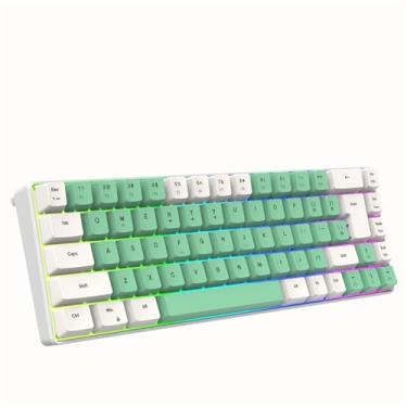 Imagem de Teclado Mecânico K701 com Feedback Tático e Retroiluminação RGB Gamer Fio - Teclas de Tiro Removíveis Cabo USB Multimídi