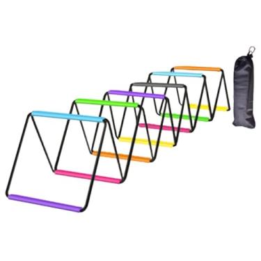 Imagem de UGPLM Escada de Agilidade com Obstáculos para Homens, Mulheres e Crianças, Escada Flexível para Treino de Pés no Futebol, de Velocidade para Esportes ao Ar, 12 Grades, 480cm X 40cm
